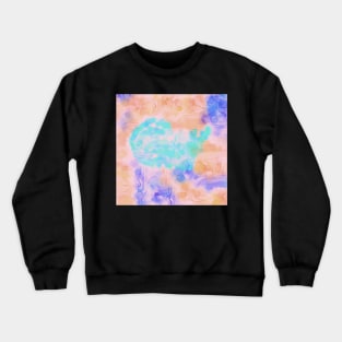 Orange blue and pink smoke Crewneck Sweatshirt